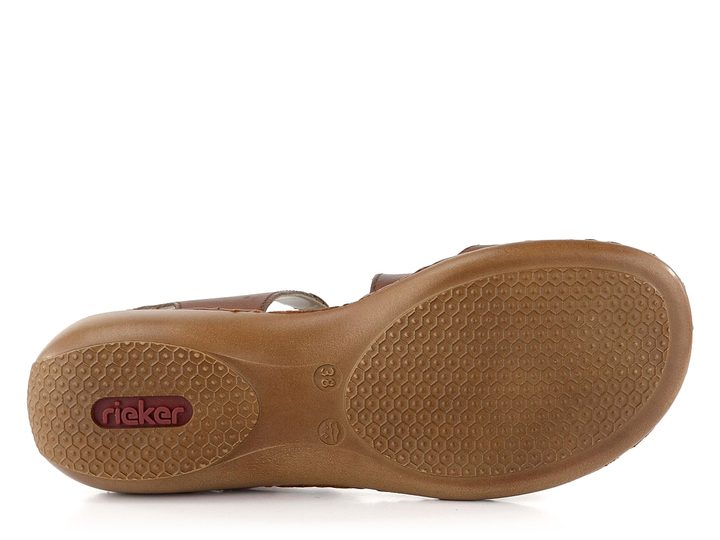 Rieker prírodné kožené sandále 659C7-24