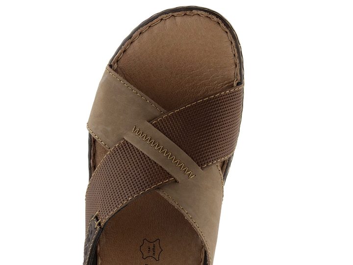 Rieker pánské pantofle s kříženými pásky hnědé 21088-25