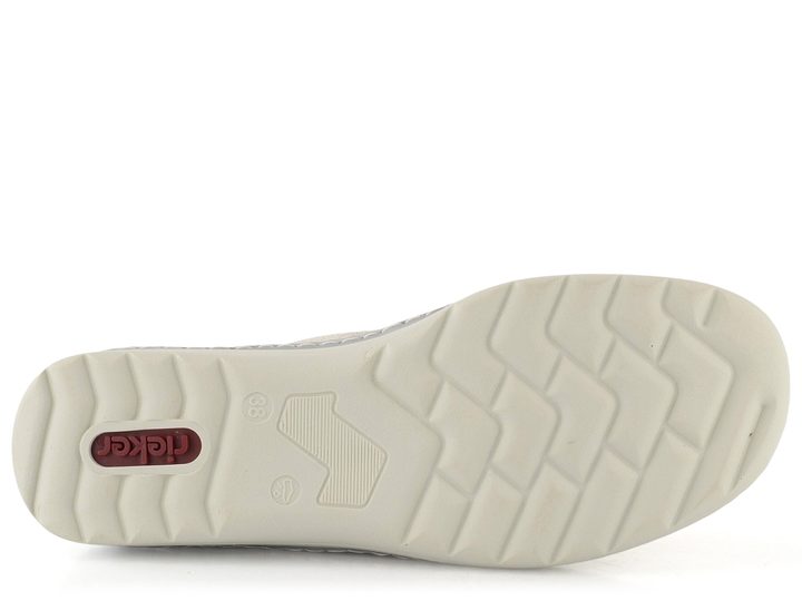 Rieker poltopánky na suchý zips metalické 48951-90