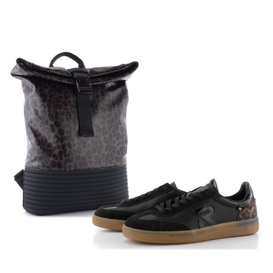 Rieker Sport čierne ležérne tenisky W2200-03