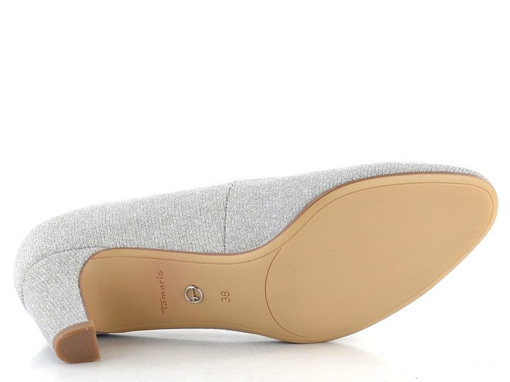 Tamaris třpytivé lodičky Silver glam 1-22418-41