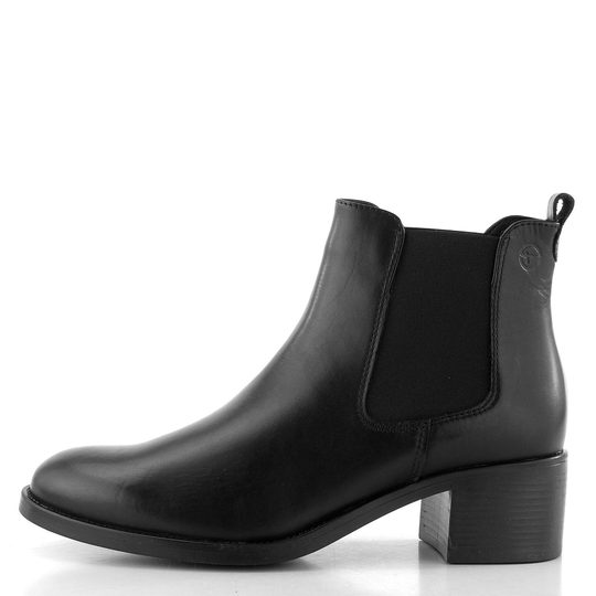 Tamaris kožený chelsea kotník black 1-25026-41