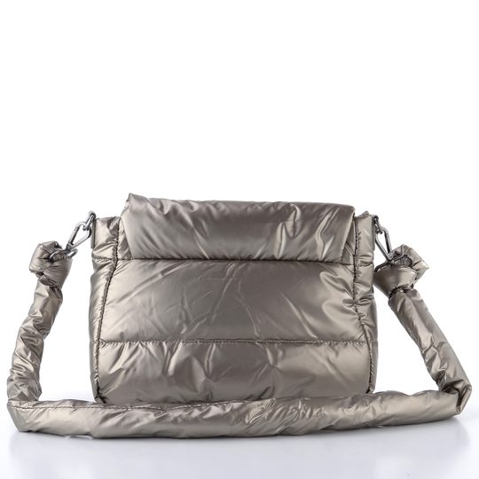 Ara prešívaná kabelka s dvoma popruhmi Nele silky moon-met 16-22106-62