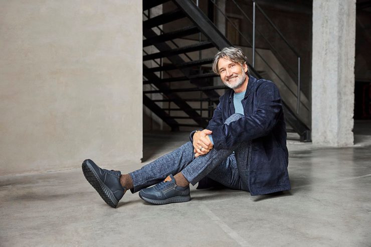 Rieker pánske šnurovacie poltopánky so zipsom Pazifik/Peanut B0613-14