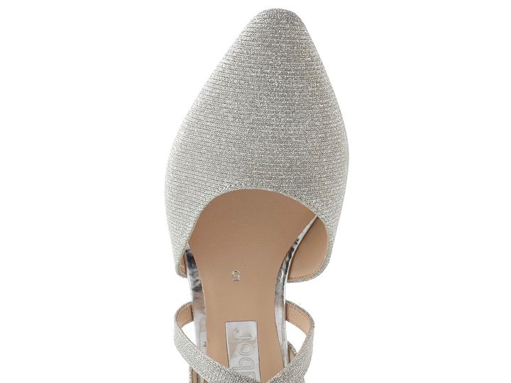 Gabor metalické lodičky s nártovým páskem silber 01.363.61