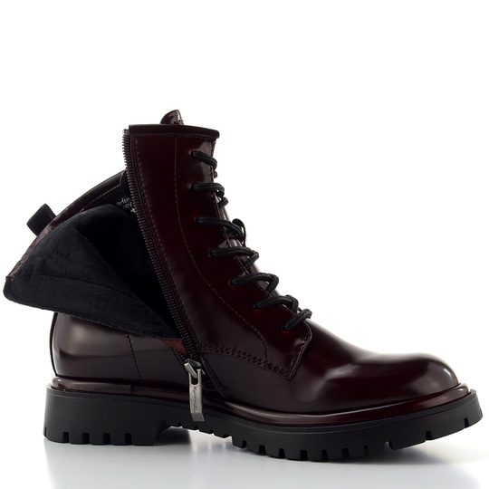 Tamaris šněrovací kotník merlot 1-25221-47
