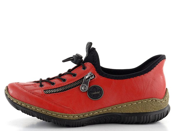 Rieker nazúvacie poltopánky červené N3267-33