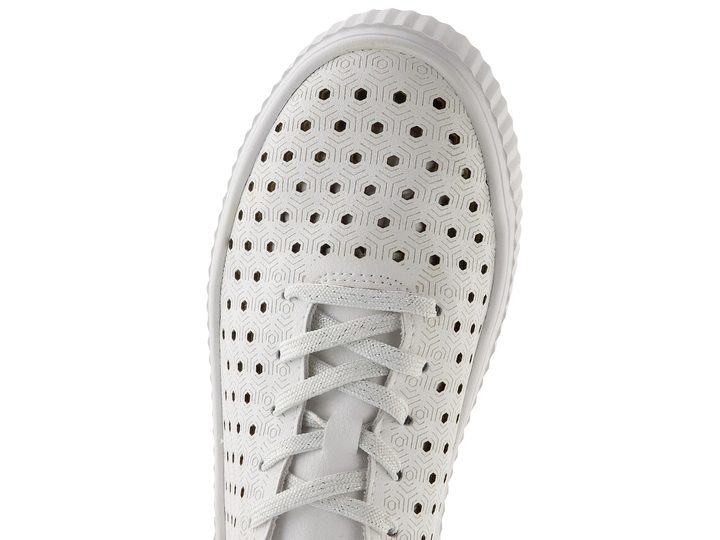 Remonte bílé prořezávané polobotky D3E06-80