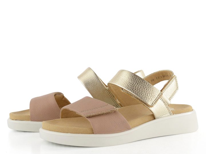 Ara sandále na platforme s klinom Madeira Sand/Platin 12-21401-11