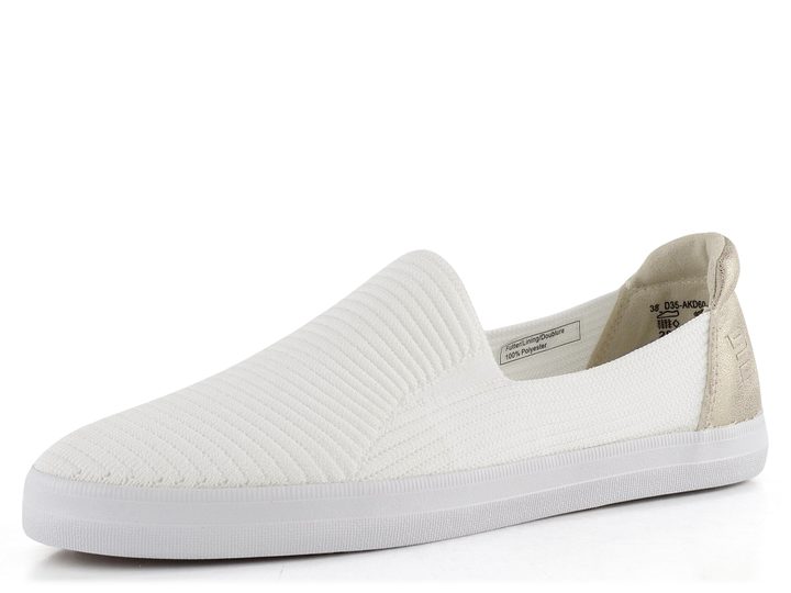 TT.BAGATT slip-on úpletové mokasíny white/metallics D35-AKD60-6950