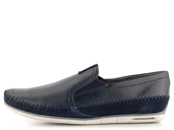 Bugatti pánské kožené mokasíny tmavě modré 321-A2X6E-1000