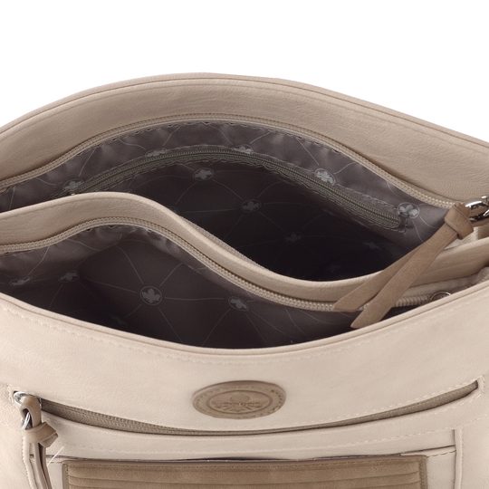 Rieker crossbody kabelka ivory/fango H1481-60