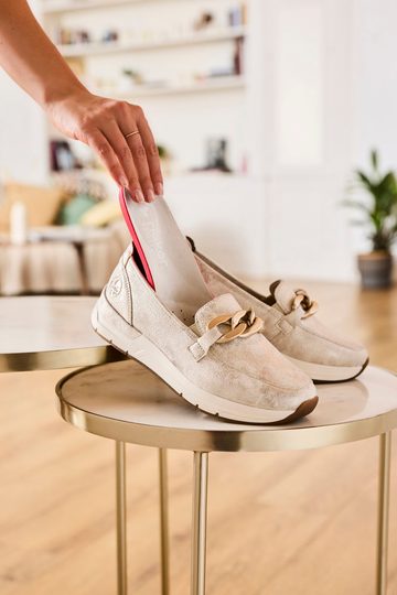 Rieker sportovní mokasíny Beige-Gold 58944-61