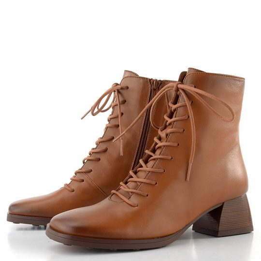 Hispanitas šněrovací kotník na podpatku Marsella cuero HI254389