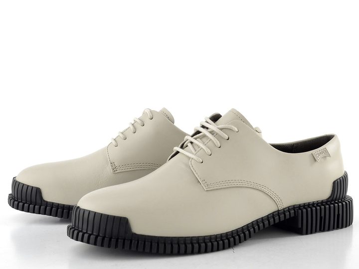 Camper šněrovací polobotky Pix lt. pastel grey K201851-003