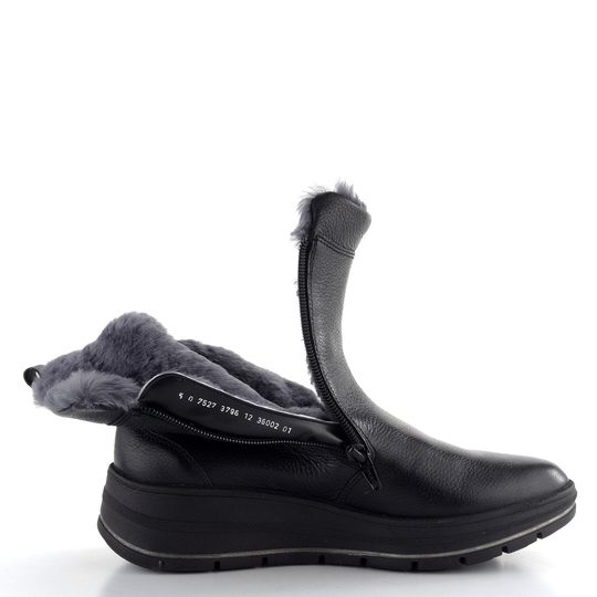 Ara širší kotník se zipem Calais Keil Schwarz 12-36002-01