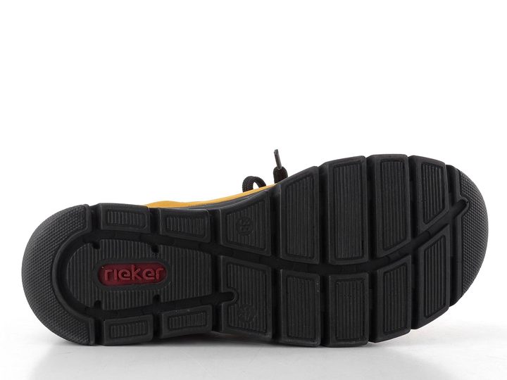 Rieker žlté šnurovacie dámske poltopánky 55073-68