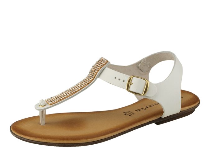 Tamaris sandále biele