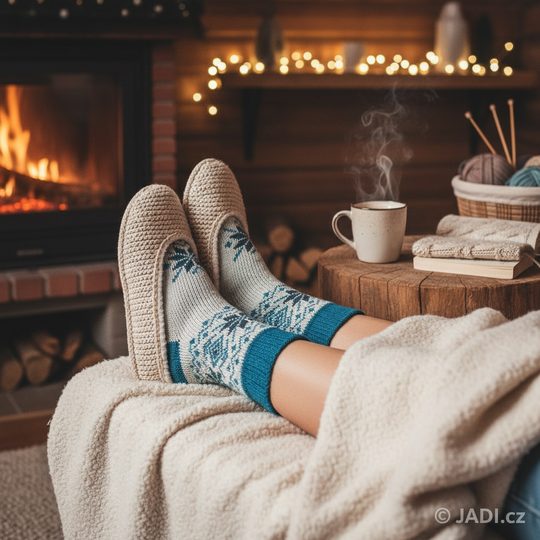 Voxx ponožky s alpaka a merino vlnou tyrkys/světlá