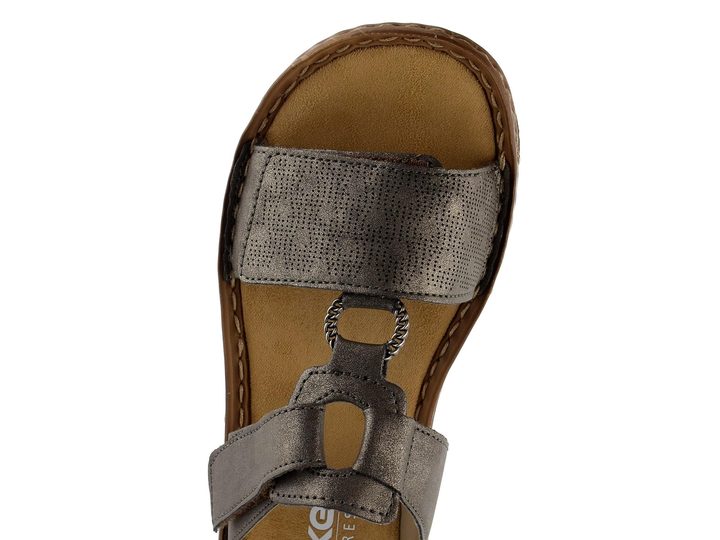 Rieker šľapky s pásikmi na suchý zips Mineral V2885-42