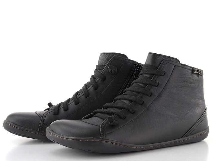 Camper šněrovací kotník Peu black K400509-018