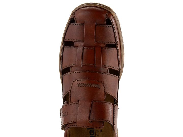 Rieker vzdušné polobotky s páskem na suchý zip hnědé 03578-24