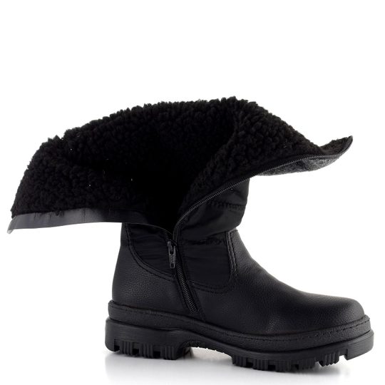 Rieker kozačky s membránou šedo-černé X9090-00