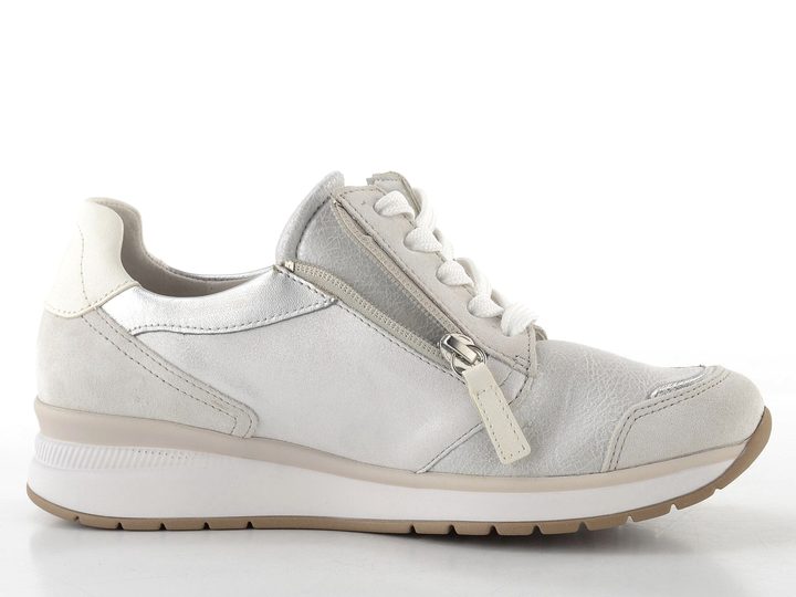 Gabor široké tenisky se zipem bianco/white/silber 86.307.60