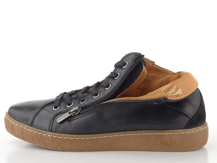 Pikolinos kotník se zipem Lanzarote black W7B-8868C1