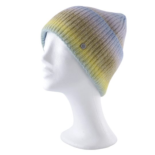 Fraas pletená čepice s barevným gradientem cloudy turquoise 667098-678