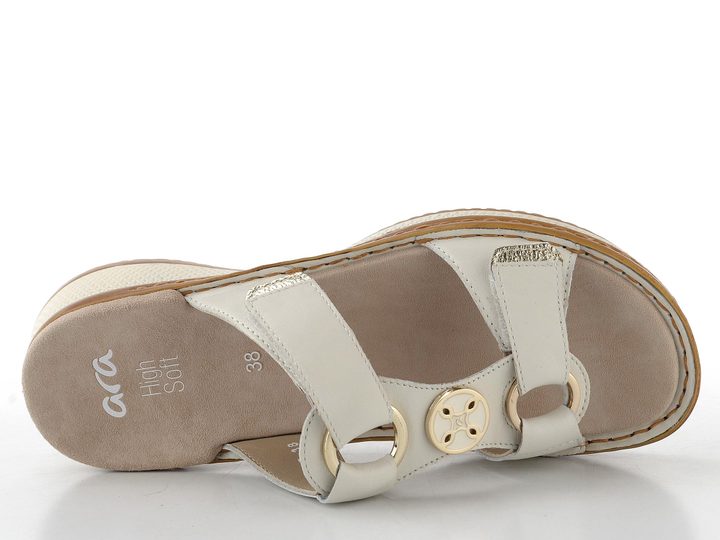 Ara dámské pantofle Hawaii Cream/Platin 12-29003-97