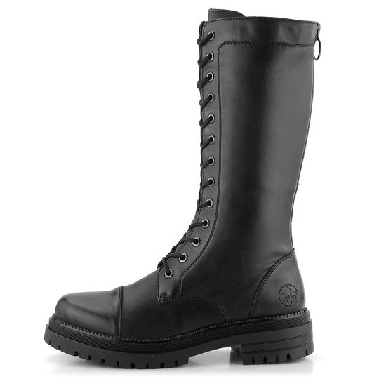 Rieker čierne čižmy so šnurovaním Y3132-00