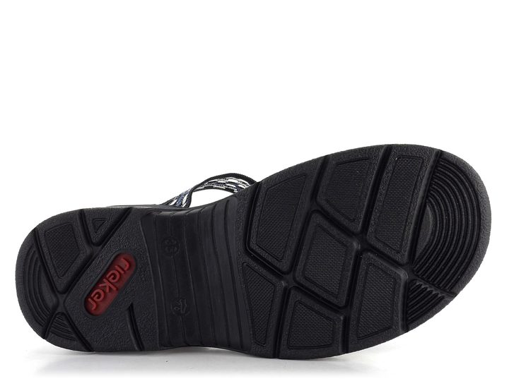 Rieker športové sandále s kríženými pásikmi tmavo modré V9875-14