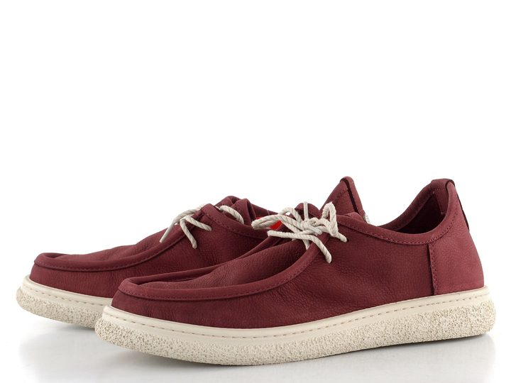 Looke šněrovací polobotky Isabeau burgundy L1161_08
