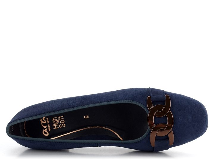 Ara širšie semišové lodičky Graz Night 12-11806-13