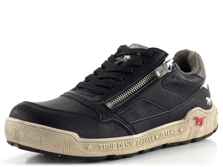 Mustang sportovnější polobotky černé 1290-307-009