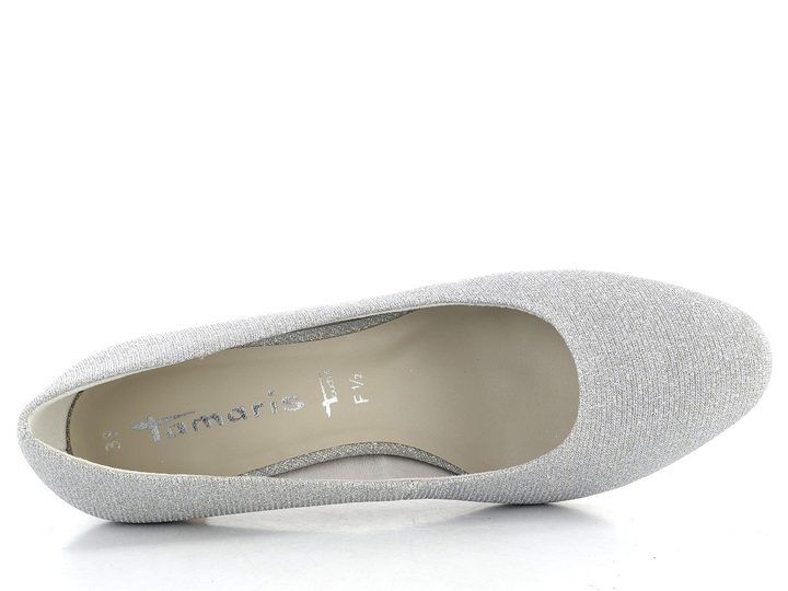 Tamaris třpytivé lodičky Silver glam 1-22418-41