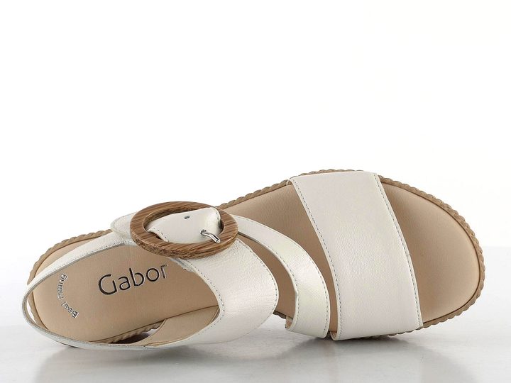 Gabor sandále na kline Latte 64.770.20