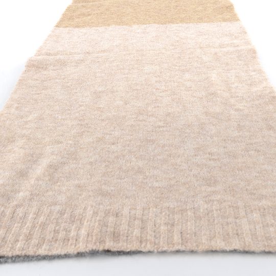 Fraas lehká pletená šála s vlnou šedo-béžová 647018-180