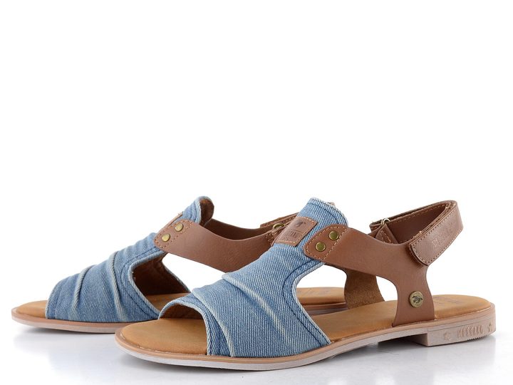Mustang sandály s plným nártem denim 26M0072008