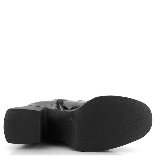 Wonders kotník na podpatku lakovaný Negro H-4942