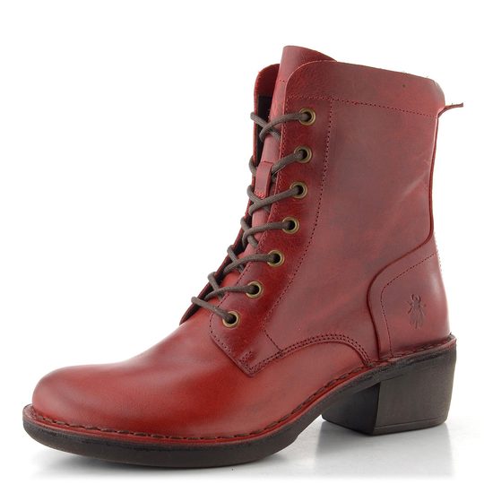 Fly London šněrovací kotník red MILU044FLY