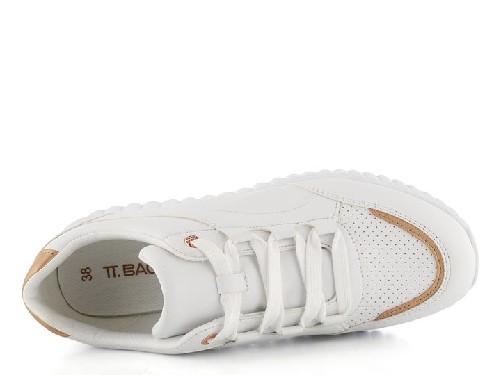 TT.BAGATT bílé tenisky s metalickými doplňky D31-AI605-5050