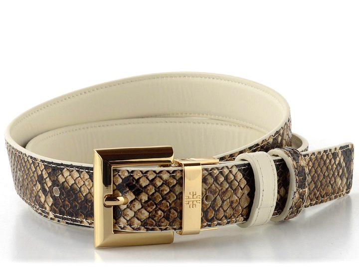 Högl dámský luxusní kožený opasek waxpaper/camel 1-156100