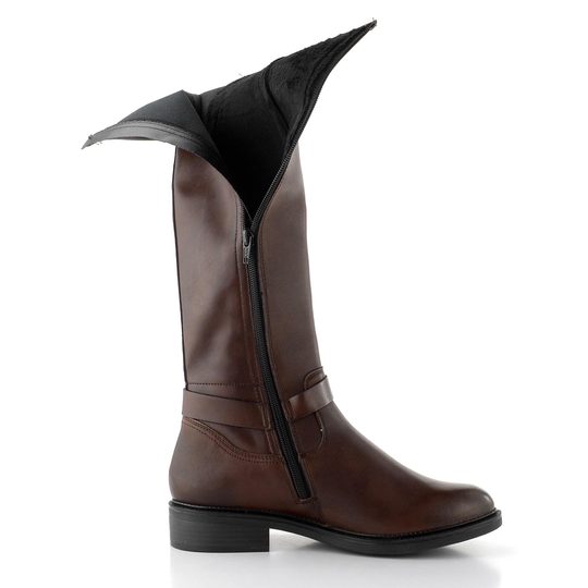Remonte hnědé hladké kozačky D2W77-25