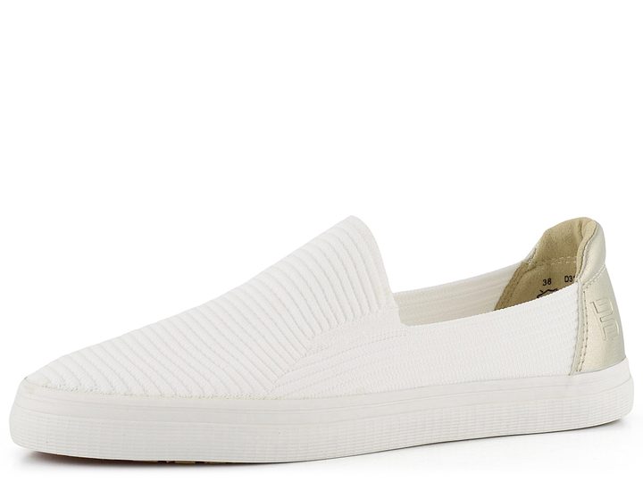 Bagatt bílé slip-on polobotky D31-A7960-6950