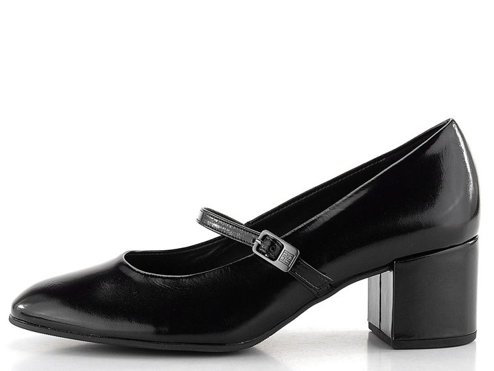 Högl čierne lodičky s priehlavkovým pásikom 8-104210