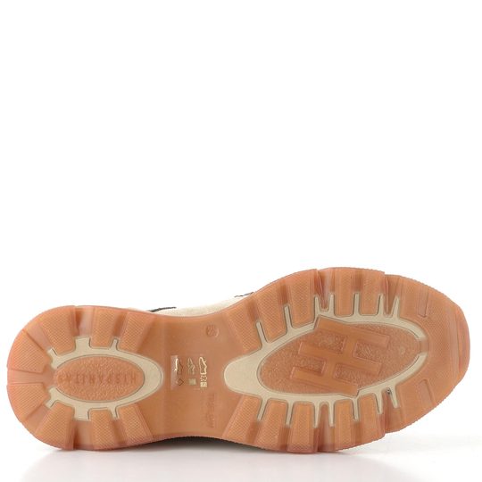 Hispanitas kožený šněrovací kotník nezateplený Nepal topo/cream HI254371