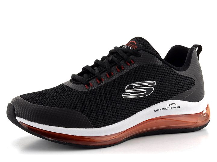 Skechers černé pánské polobotky s odpruženou patou 232036