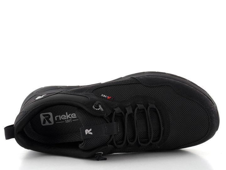Rieker Sport pánske čierne tenisky s membránou 09105-00